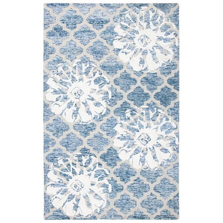 Safavieh 4 x 6 ft. Glamour Rectangle Area Rug, Navy & Ivory GLM662N-4